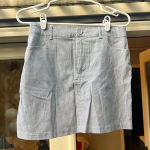 Forever 21 Navy and White Striped Skirt